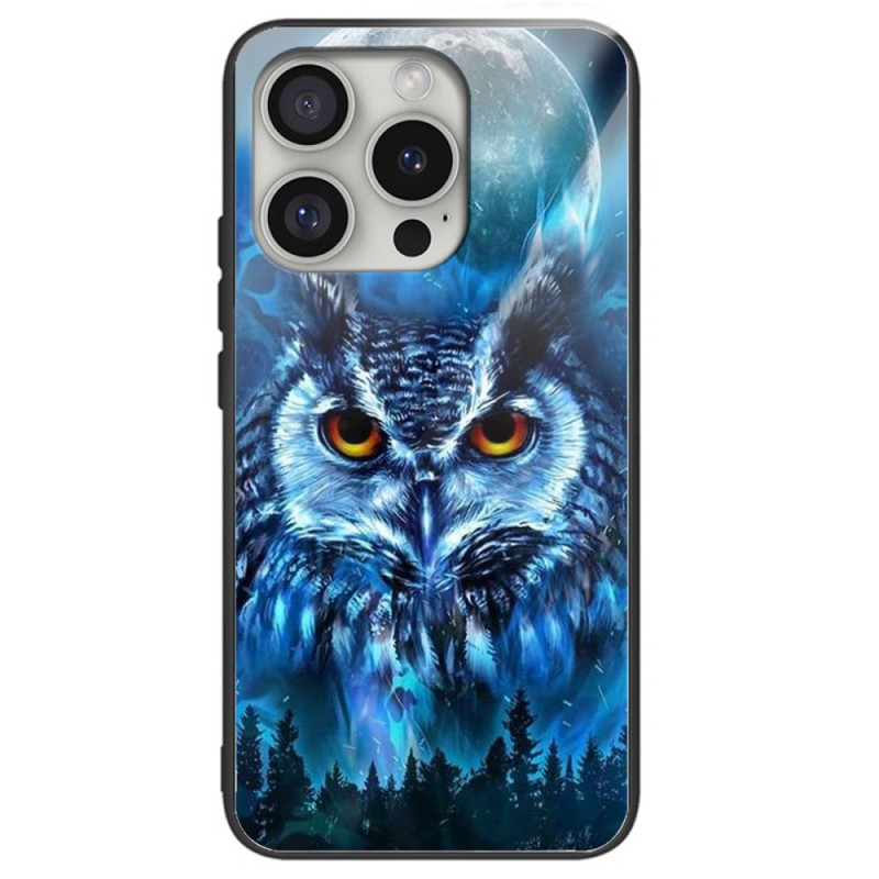 Coque iPhone 16 Pro Max Verre Trempé Hibou Forestier