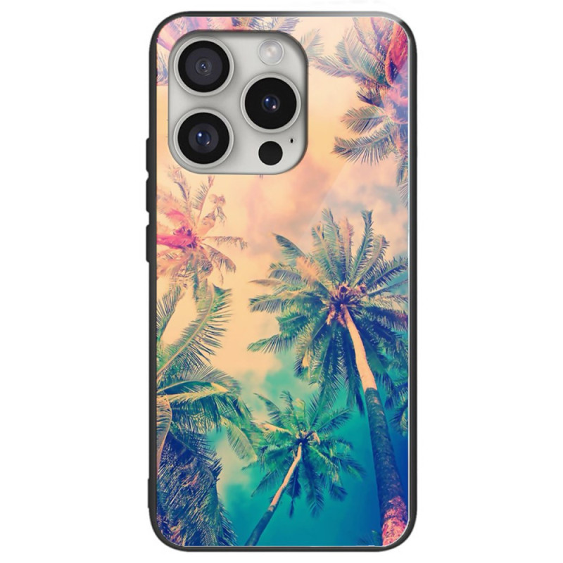 Coque iPhone 16 Pro Max Verre Trempé Palmiers