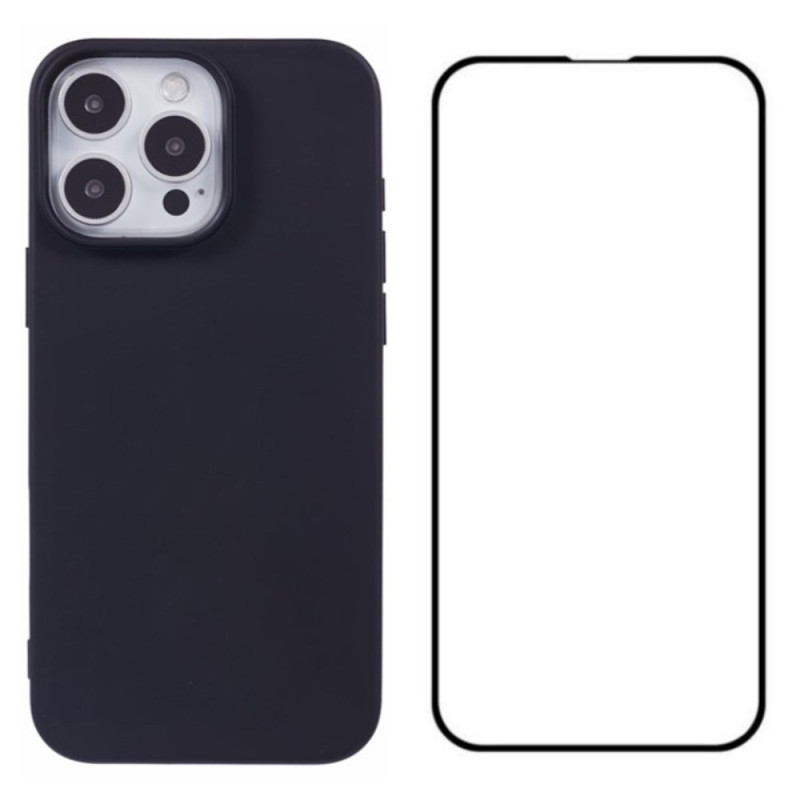 Coque iPhone 16 Pro Max Silicone avec Protecteur Écran WANLONFENG