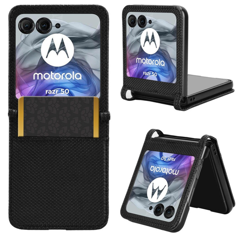 Coque Motorola Razr 50 5G Porte-Carte Bi-Texture