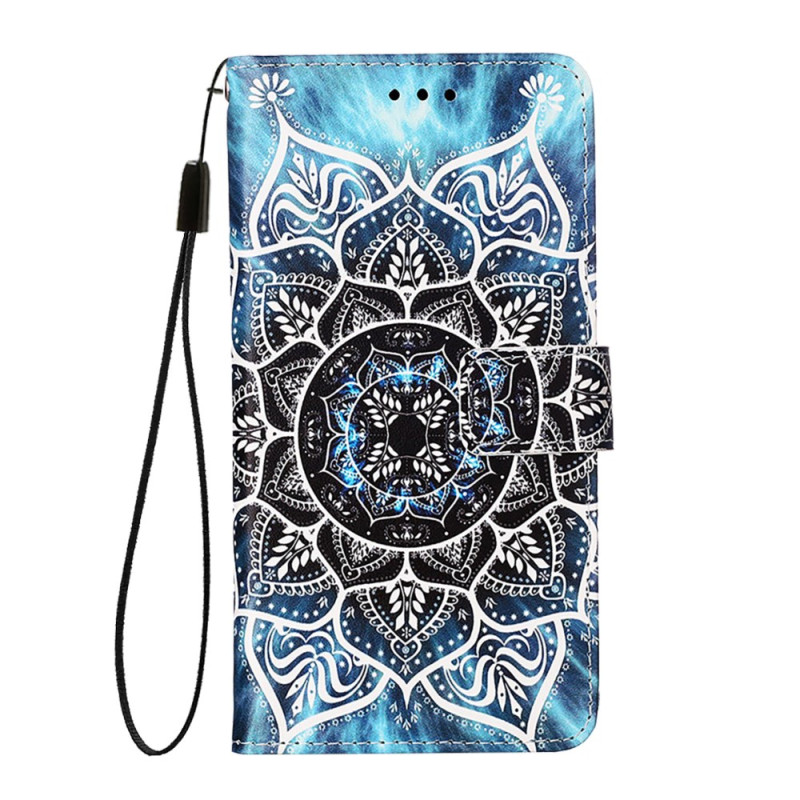 Housse Nothing Phone (2a) / Phone (2a) Plus Fleur de Mandala à Lanière