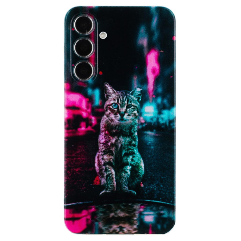 Coque Samsung Galaxy S24 FE Chat au Feu Tricolore