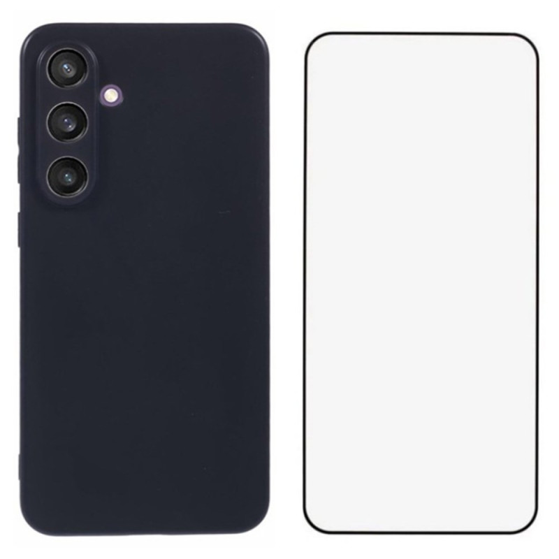 Coque Samsung Galaxy S24 FE avec Film Écran Intégrale WANLONFENG