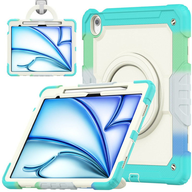 Coque iPad Air 13 (2024) Multicolore Support et Sangle