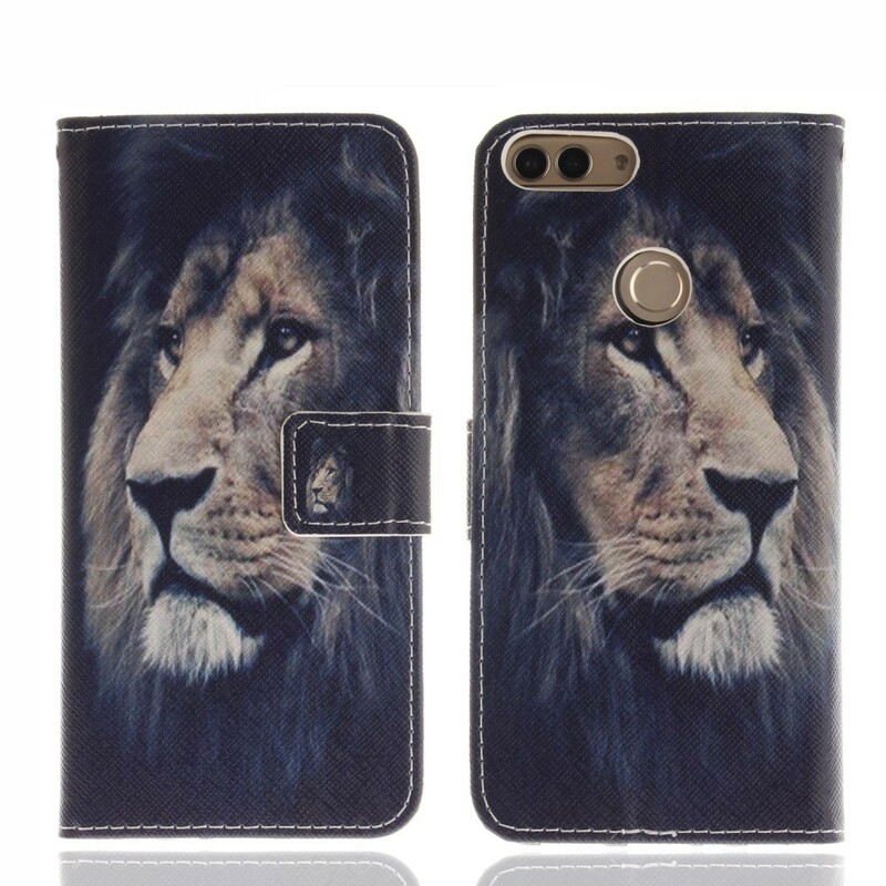 Housse Huawei P Smart Dreaming Lion