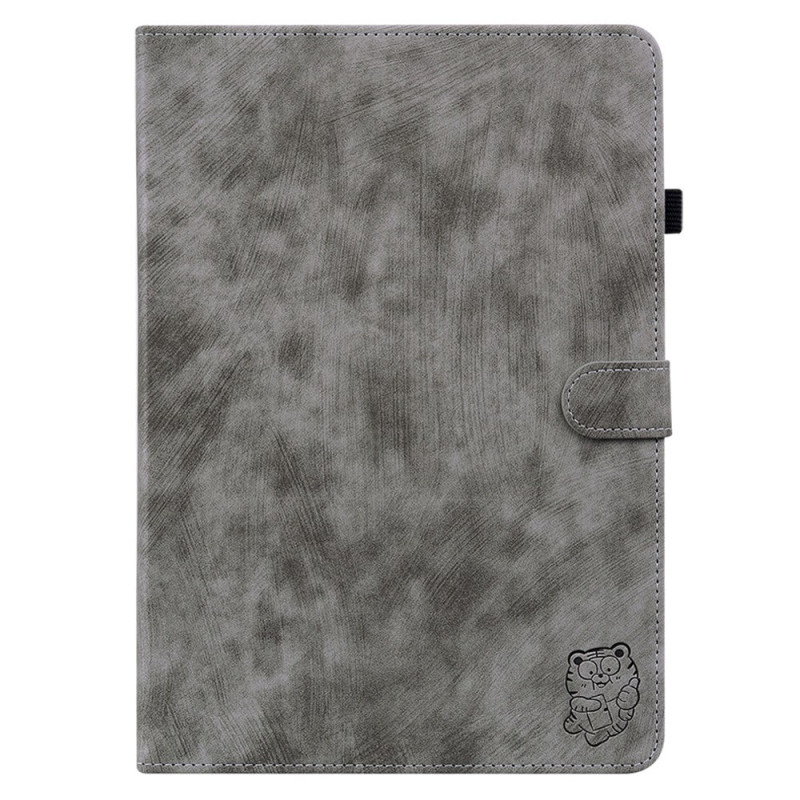 Housse iPad Air 13 (2025) (2024) Effet Daim Motif Tigre