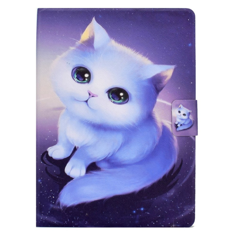 Housse iPad Pro 11 (2024) Chaton Blanc