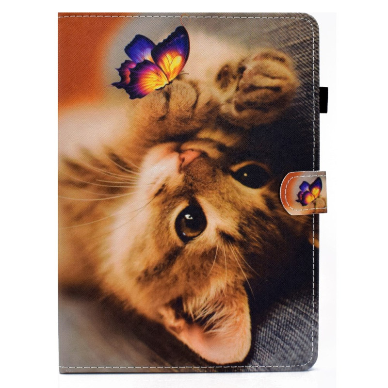 Housse iPad Pro 11 (2024) Chat et Papillon