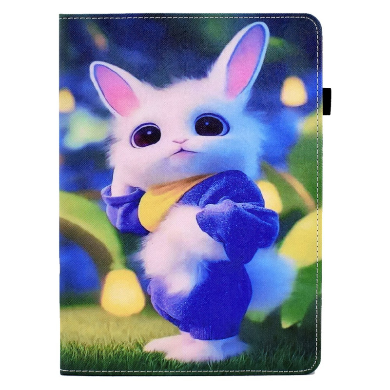 Étui iPad Pro 11 (2024) Bande Élastique Mignon Lapin