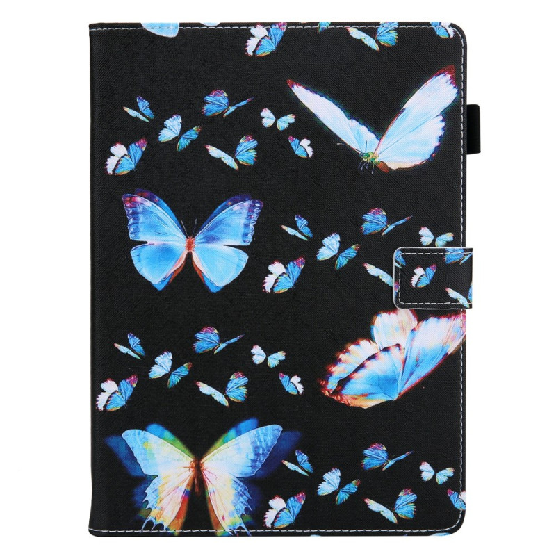 Housse iPad Pro 11 (2024) Papillons Bleus de Rêve