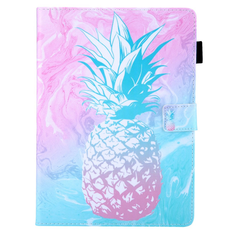 Housse iPad Pro 11 (2024) Ananas Bleu et Rose