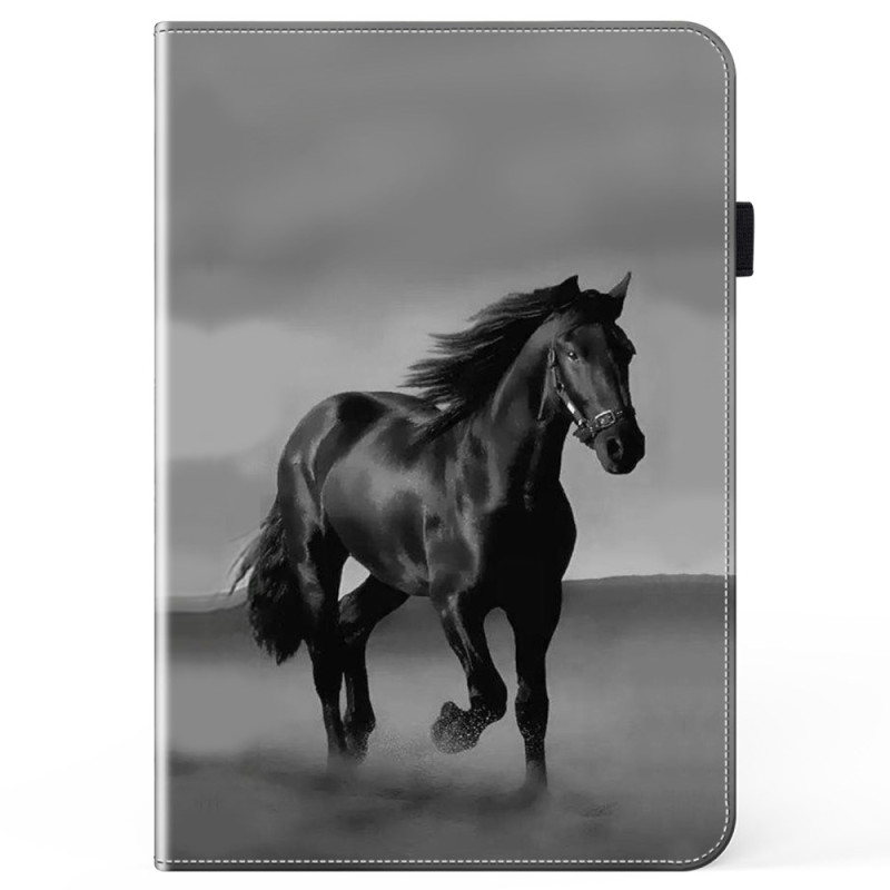 Étui iPad Pro 12.9" / iPad Air 13 (2024) Cheval Noir