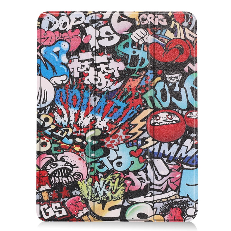 Smart Case iPad Air 11 (2024) Porte-Stylet Graffiti