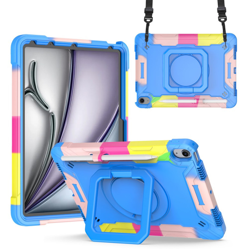 Coque iPad Air 11 (2024) Sangle d'Épaule et Support Mains Libres