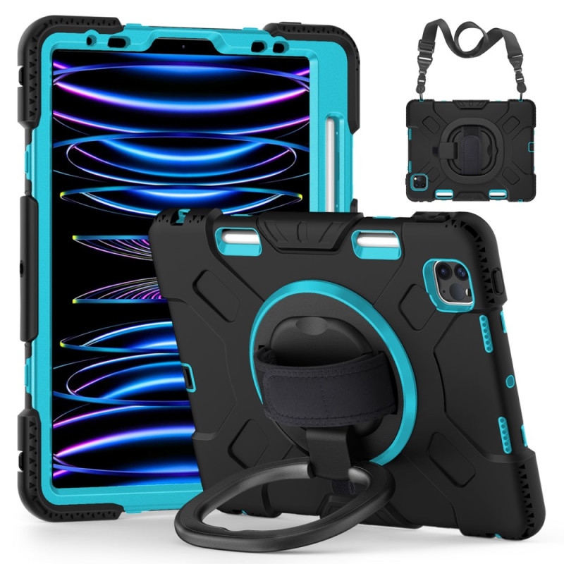 Coque iPad Air 11 (2024)/Air (2022) (2020)/ Pro 11 Protection Multifonctions avec Bandoulière