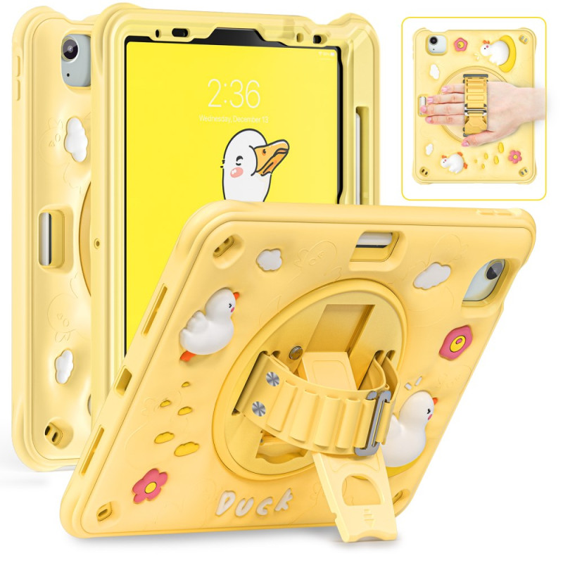 Coque iPad Air 11 (2024)/Air (2022) (2020)/ Pro 11 Kids Oiseau Sangle et Support