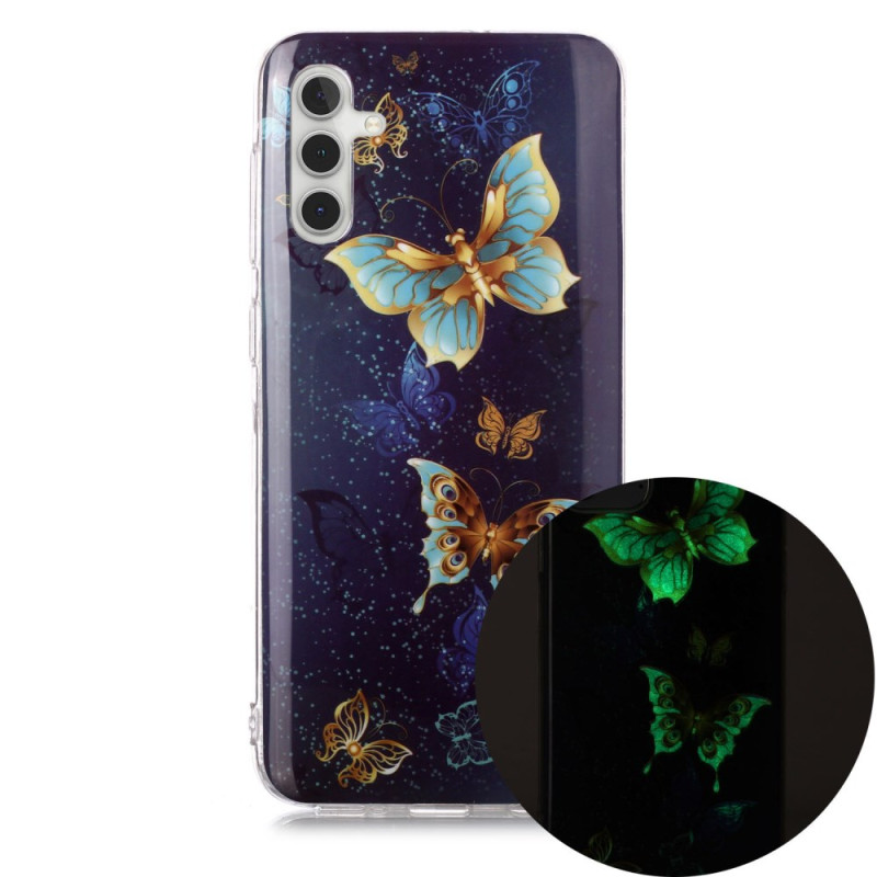 Coque Samsung Galaxy A24 4G Lumineuse Papillons Colorés