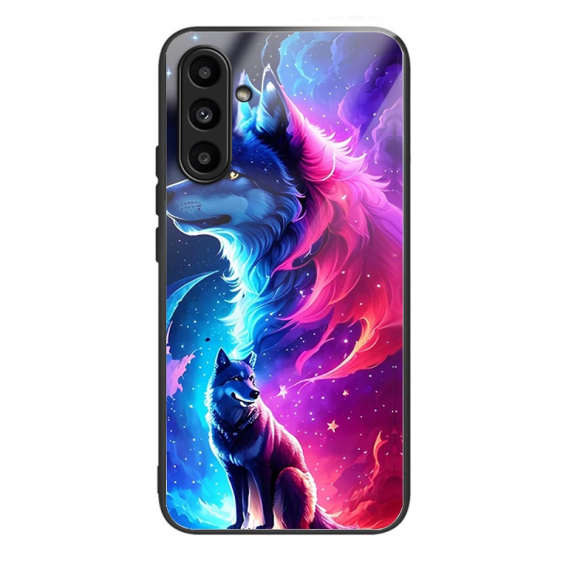 Coque Samsung Galaxy A24 4G Verre Trempé Loup Étoilé