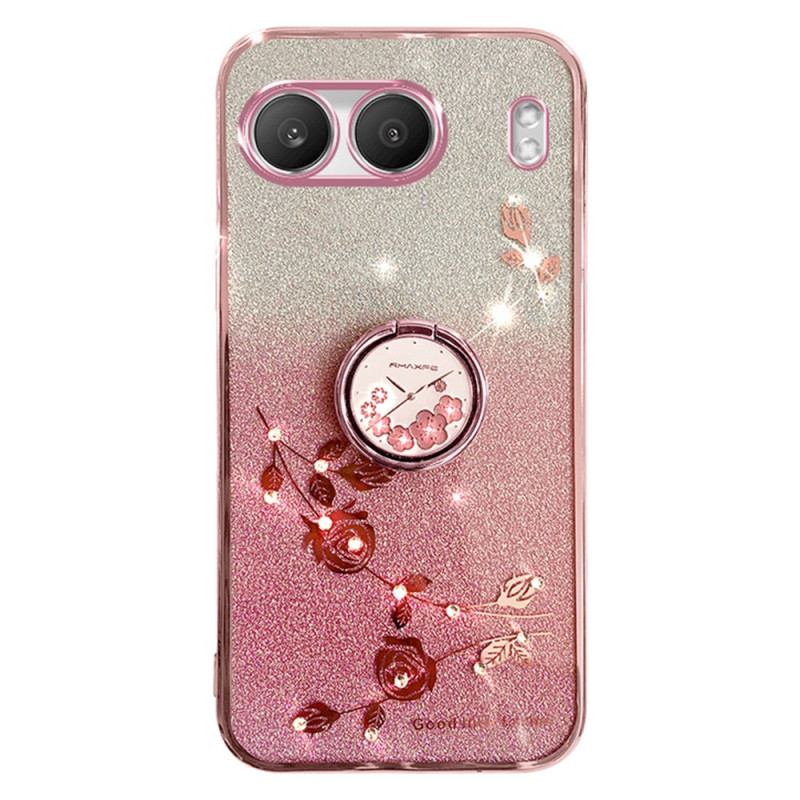 Coque OnePlus Nord 4 Anneau-Support Paillettes et Strass KADEM