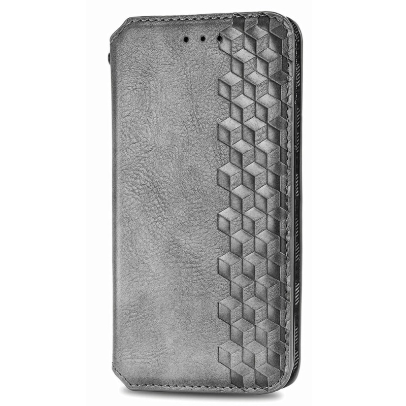 Flip Cover Nokia C32 Effet Cuir Vintage Frise Losanges