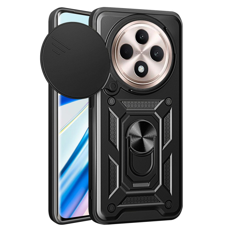 Coque Oppo Reno 12 F 5G Anneau-Support et Protection Camera Coulissante