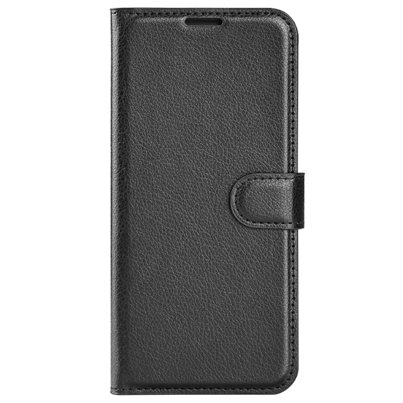 Housse Oppo Reno 12F 5G Simili Cuir Litchi Classique