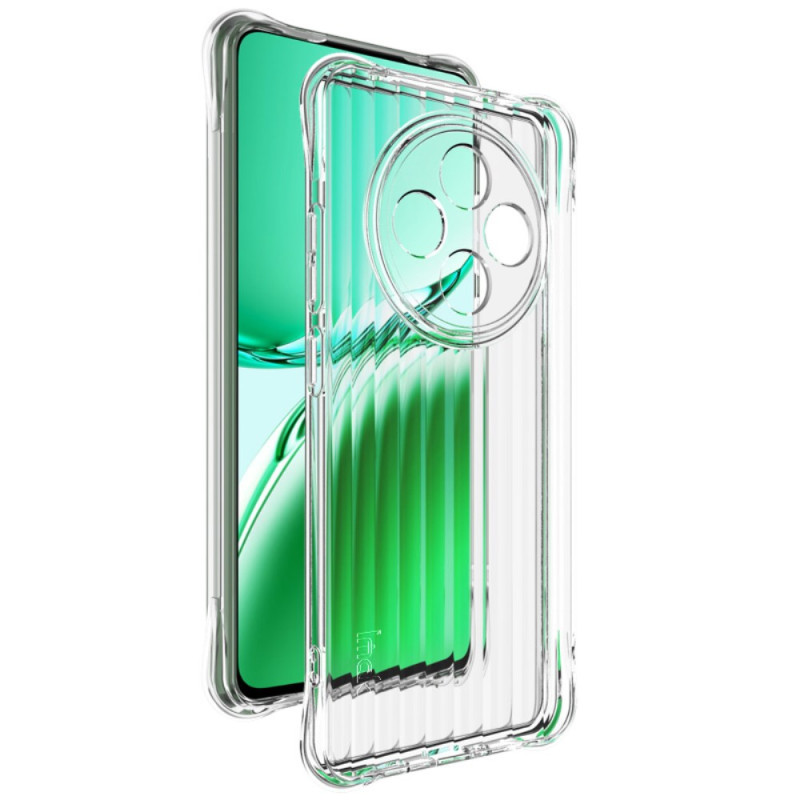 Coque Oppo Reno 12F 5G Transparente Texture Ondulée avec Airbag IMAK