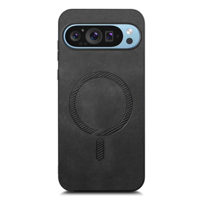 Coque Google Pixel 9 / Pixel 9 Pro Effet Cuir Compatible avec MagSafe