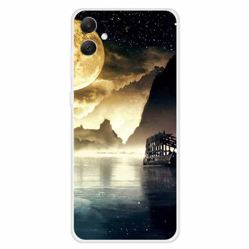 Coque Samsung Galaxy A05 4G - Impression de Motif - Clair de Lune au Bord du Lac