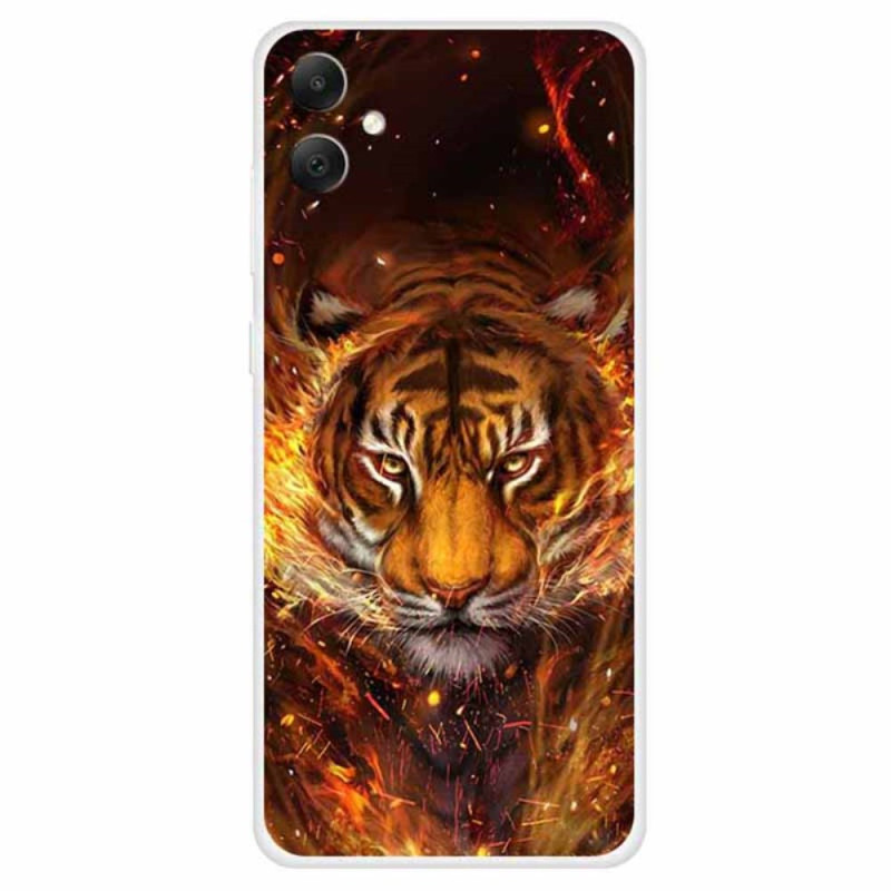 Coque Samsung Galaxy A05 Tigre en Flamme