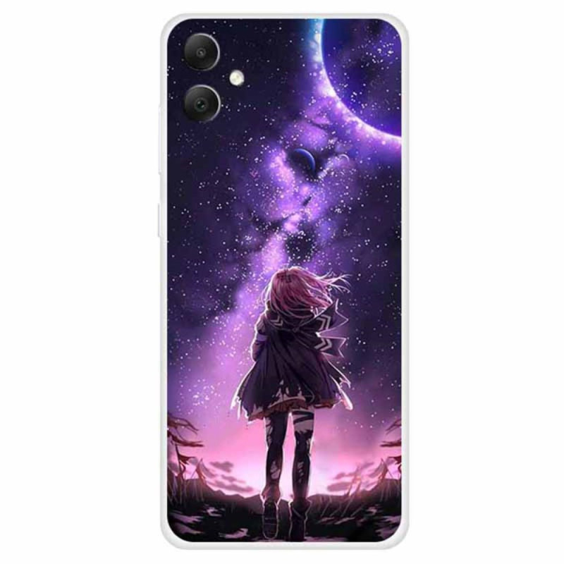 Coque Samsung Galaxy A05 Fille aux Étoiles