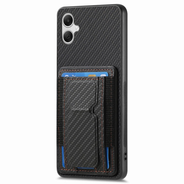 Coque Samsung Galaxy A05 Fibre Carbone Porte-Cartes et Support