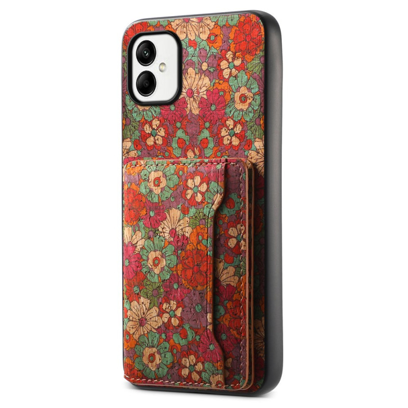 Coque Samsung Galaxy A05 Motif Floral Porte-Cartes