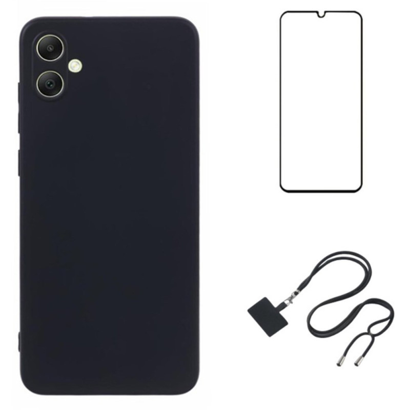 Coque Samsung Galaxy A05 Protecteur Écran et Lanière WANLONFENG