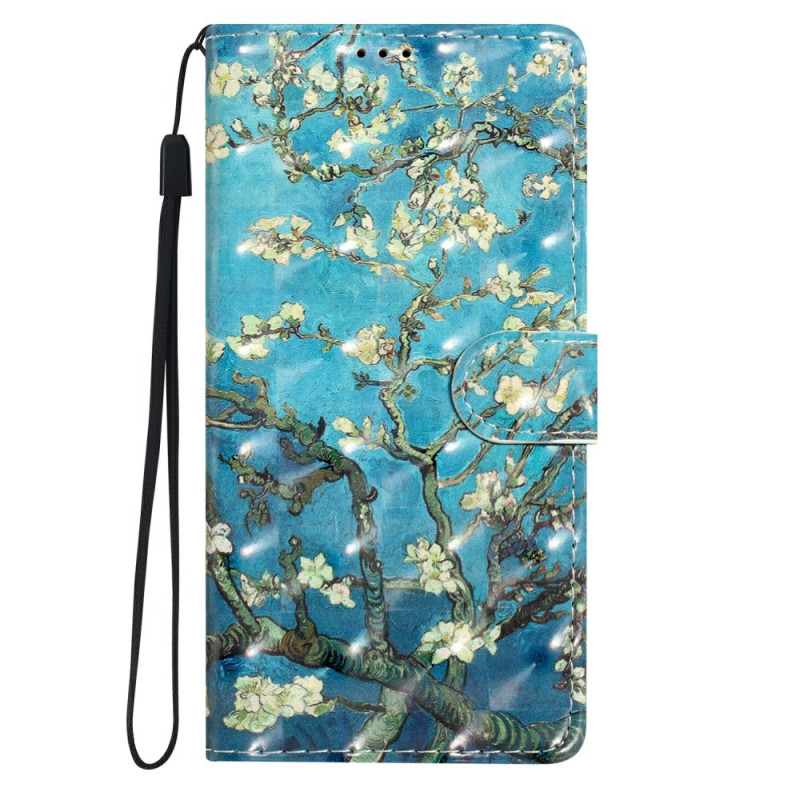 Housse Xiaomi Redmi 14C / Poco C75 Fleurs d'Abricot à Lanière