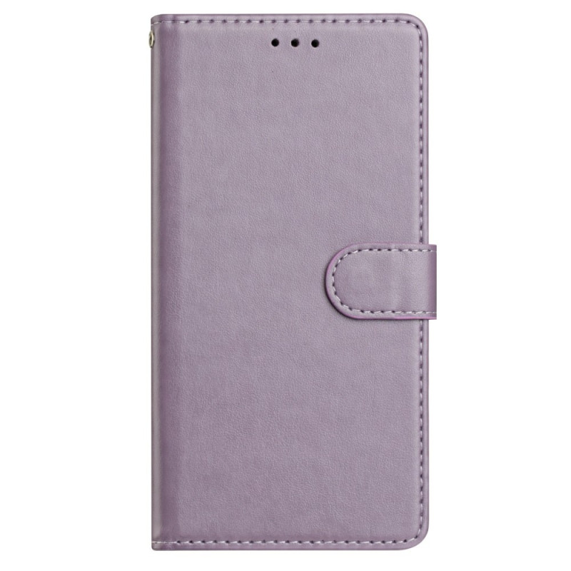 Housse Xiaomi Redmi 14C / Poco C75 Effet Cuir Uni avec Lanière