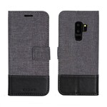 Housse Samsung Galaxy S9 Plus Muxma Tissu et Effet Cuir