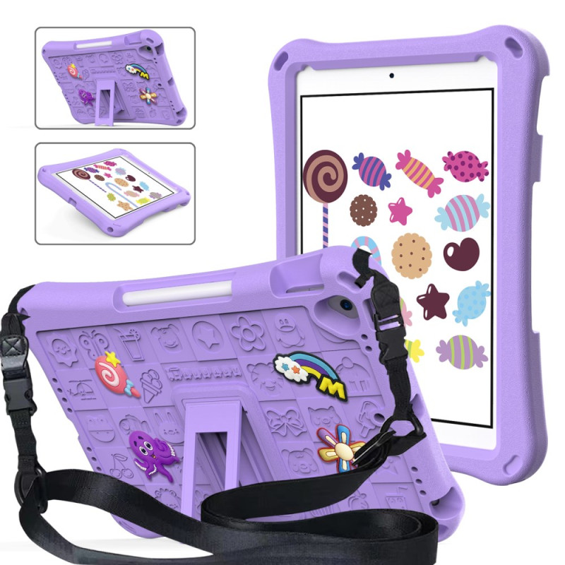 Coque iPad 10.2" (2021) (2020) (2019) / Air 10.5" (2019) Kids Bandoulière Marine