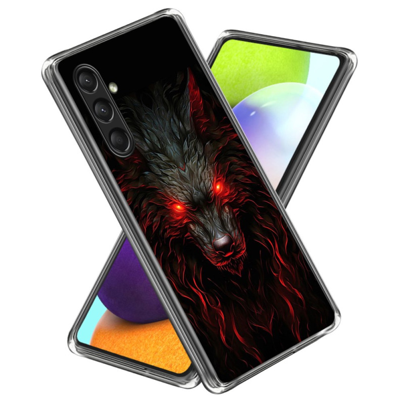 Coque Samsung Galaxy A16 4G / 5G  Silicone Loup Rouge