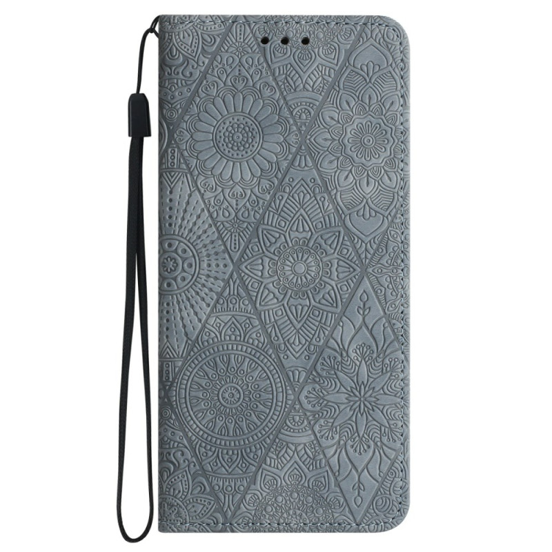 Housse Samsung Galaxy A16 4G / 5G  Motif Floral et Lanière