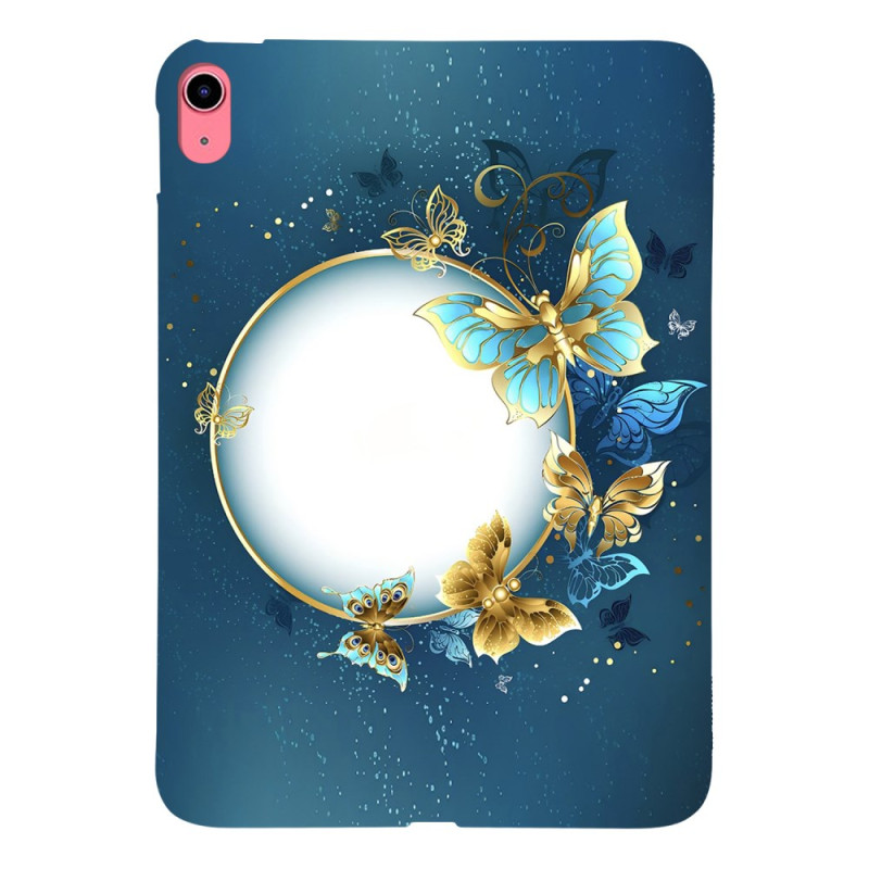 Coque iPad 10.9 (2022) Lune et Papillons