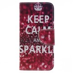 Housse Samsung Galaxy J6 Keep Calm and Sparkle