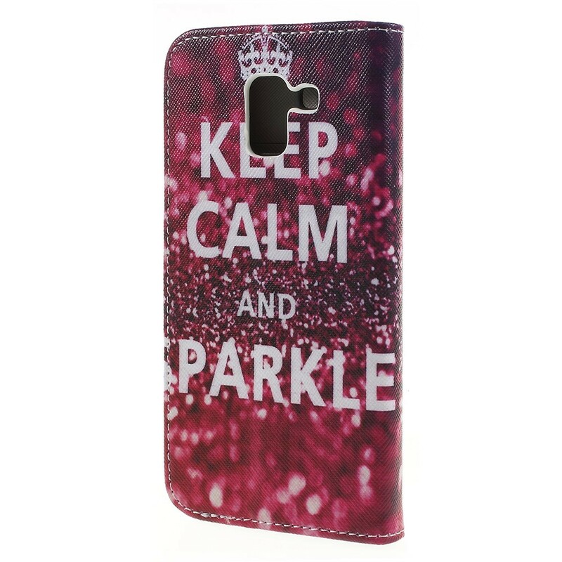 Housse Samsung Galaxy J6 Keep Calm and Sparkle