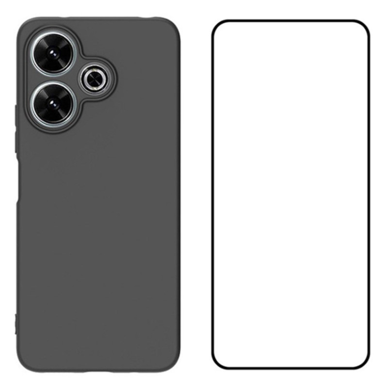 Coque Xiaomi Redmi 13 4G / 13 5G Protecteur Écran en Verre Trempé Rebords Noirs