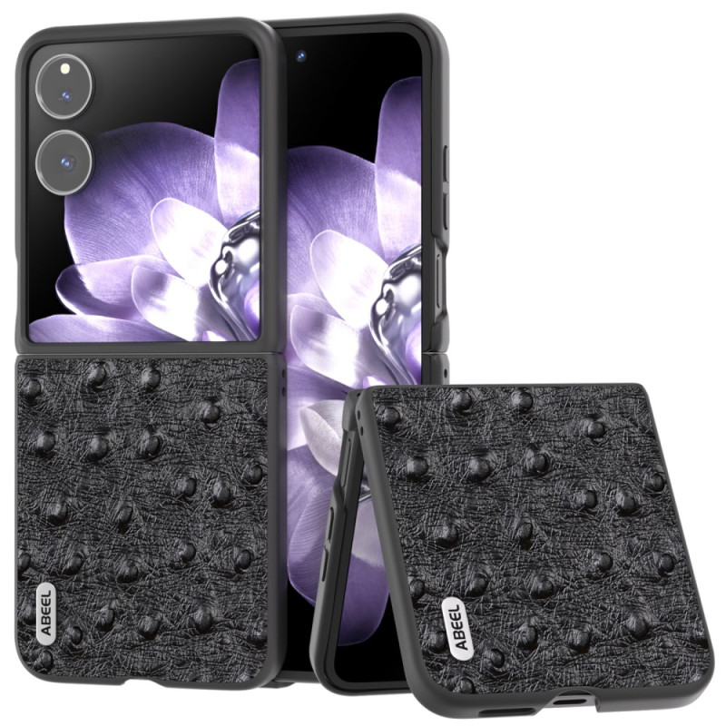 Coque Xiaomi Mix Flip Cuir Texture Autruche ABEEL