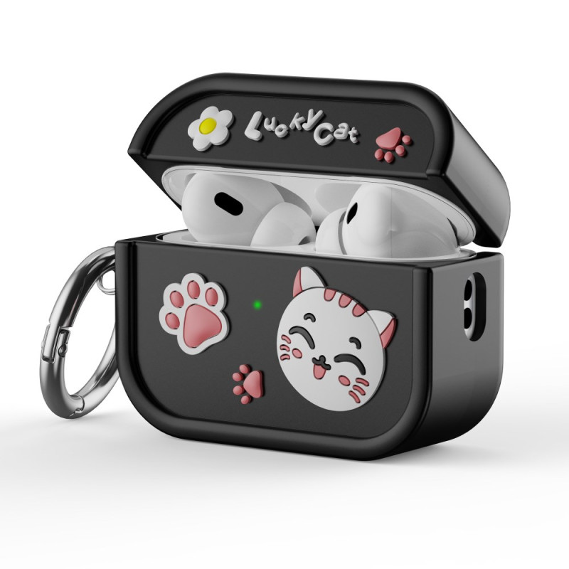 Coque AirPods Pro 2 Chat et Mousqueton