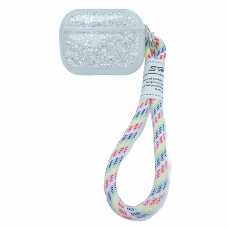 Coque AirPods Pro Paillettes à Lanière