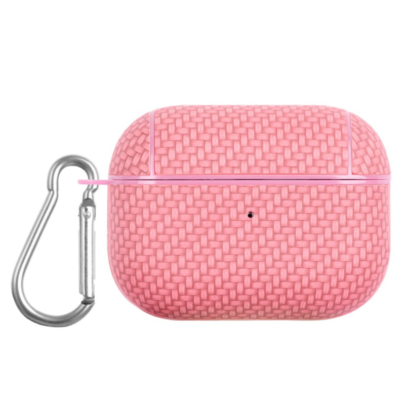 Coque AirPods Pro Motif Tissé avec Mousqueton