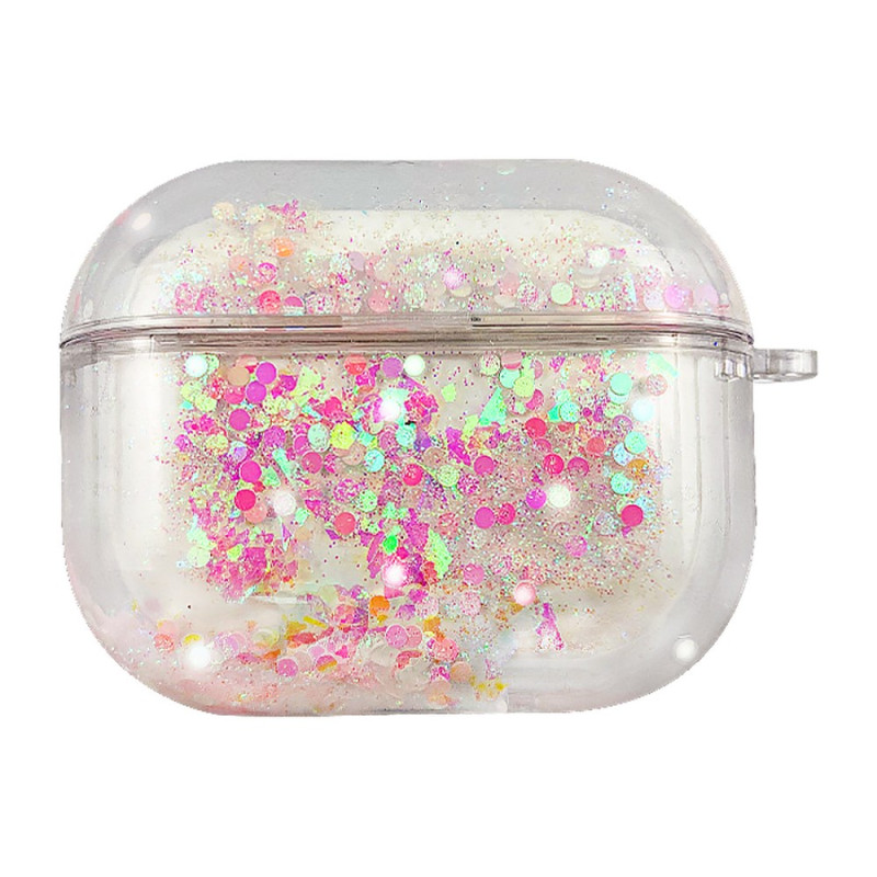 Coque AirPods Pro Paillettes Flottantes