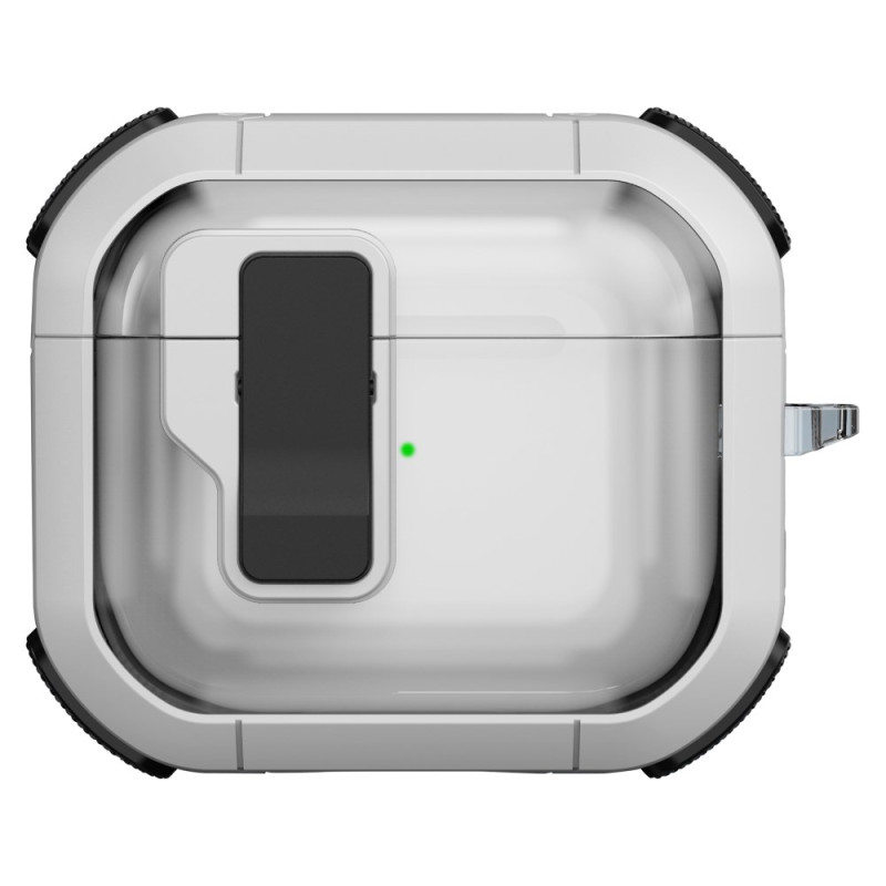 Coque AirPods 3 Transparente Rebords Style Métal